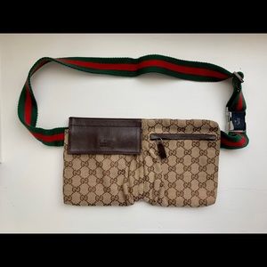 Gucci Monogram Belt Bag - AUTHENTIC